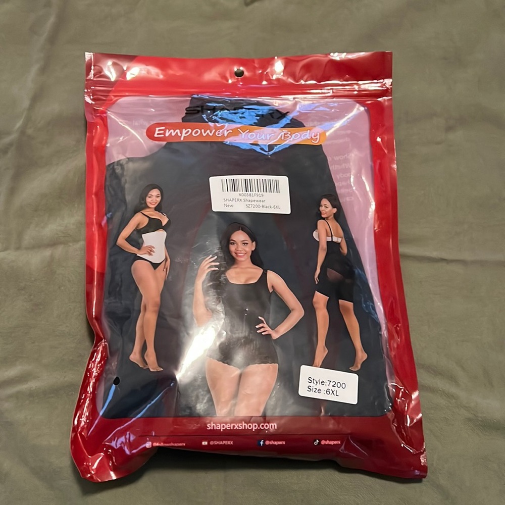 SHAPERX Shapewear for Women Tummy Control Body Shaper Zipper Open Bust Bodysuit